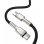 Cable Baseus Cafule CATJK-C01 USB-C a USB-C 1m 100W Nylon Aluminio Negro