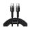 Cable Baseus Cafule USB-C USB-C 100W 2m Reforzado Nylon Negro carga rápida