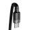 Cable Baseus Cafule USB-C USB-C 100W 2m Reforzado Nylon Negro carga rápida