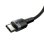 Cable Baseus Cafule USB-C USB-C 100W 2m Reforzado Nylon Negro carga rápida