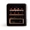 Vinoteca Create Acero Inoxidable 12 Botellas Control Digital Temperatura G Negro