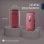 Móvil Panasonic KX-TU446EXR con tapa, teclas grandes, Bluetooth, batería larga duración, rojo