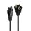 Cable de Alimentación Ewent EC1907 1,8m Enchufe Tipo F a C5 H05VV-F3G Tapones Moldeados
