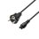 Cable de Alimentación Ewent EC1907 1,8m Enchufe Tipo F a C5 H05VV-F3G Tapones Moldeados