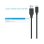 Cable Ewent EC1055 USB-A a USB-C 1m 60W 5Gbps Negro Carga Rápida USB 3.2 Gen1