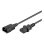 Cable extensor Ewent EC1914 Schuko IEC C13 3m Negro con conectores C14 a C13 moldados
