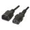 Cable extensor Ewent EC1914 Schuko IEC C13 3m Negro con conectores C14 a C13 moldados