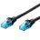 Cable de red Ewent IM1168 Cat5e 3m U/UTP RJ-45 Negro Gigabit