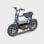 Elektrische Draisienne UrbanGlide Thunder 160 350W 25km/h 30km Autonomie 16" Disc IPX5 Blau