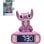 Reloj despertador Disney Ángel pantalla LCD táctil, 6 sonidos Stitch, luz nocturna, pilas AA