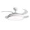 Ventoinha de Teto com Luz Klack 30W 106cm 6 Velocidades Pás Retráteis Ultra Silenciosa Comando