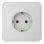 Enchufe Inteligente Ajax SoloCover Blanco Type F OutletCore Jeweller 82,3mm