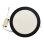 Downlight LED redondo extraplano preto JANDEI 18W 4200K, corte de 200 mm, fonte incluída