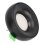 Aro Downlight JANDEI Negro Aluminio Fijo Empotrable Compatible GU10/MR16 Ø98mm