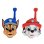 Walkie-Talkie Paw Patrol 3D 500m 2 Canales Clip Cinturón Uso Infantil