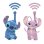 Walkie-Talkie Disney Stitch Lexibook 500m 2 Canales Clip Cinturón Garantía 2 Años