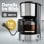 Clatronic KA 3808 1.5L 12-14 tazze Macchina per caffè americano in acciaio inox con protezione antigoccia