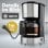 Máquina de café de filtro Clatronic KA 3808 1,5 L 14 chávenas inox corta-pingos