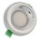 Aro empotrable JANDEI aluminio cromado 98mm altura 25mm compatible GU10 MR16 fijo
