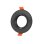 Aro empotrable circular basculante JANDEI GU10/MR16 negro policarbonato Ø90/H45mm corte 75mm