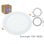 Downlight circular LED JANDEI 18W 4000K corte 200mm pacote com 5 luz branca