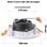 Downlight LED COB JANDEI 20W 1800Lm 6000K Corte 170mm IP44 Aluminio Blanco