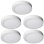 Downlight LED superficie JANDEI Pack 5 18W Blanco Frío 6000K 120º ø210mm aluminio IP20