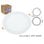 JanDEI downlight LED de encastrar JND-7802P02 18W Branco 3000K 1440lm ø222mm extra-plano