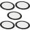 Downlight LED JANDEI 18W 3000K redondo extraplano empotrar marco negro ángulo 120°