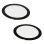 Candeeiro de encastrar LED redondo JANDEI 18W 4200K, encastrado, moldura preta extra plana, 220 mm