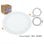 Downlight LED superficie JANDEI Redondo 18W 4200K 1440lm 120º aluminio blanco
