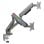 Soporte monitor Alpha Gamer AGNAVIDRGB 12 kg 27-35? Abrazadera RGB Gris
