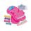 Kit de fabrico de pulseiras multicoloridas Clementoni Crazy Chic Friendship Bracelets Mania para maiores de 7 anos