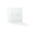 Interrupteur intelligent Wi-Fi Nedis WIFIWS20WT, 2 canaux, 300 W, façade en verre blanc