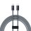 Baseus Dynamic 2m Lightning USB-C Stecker-Stecker-Kabel Grau