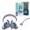 Auricular Disney Stitch 3D con cable Lexibook plegable, limitador de 85 dB, jack y USB-C