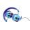 Auricular Disney Stitch 3D con cable Lexibook plegable, limitador de 85 dB, jack y USB-C