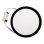 Downlight LED JANDEI 18W 4200K redondo superficie marco negro difusor aluminio 21cm