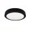 Downlight LED JANDEI 18W 4200K redondo superficie marco negro difusor aluminio 21cm