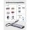 Hub USB-C Ugreen CM511 5Gbps 5 Puertos HDMI 4K Lector SD/MicroSD Gris