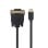 Cable adaptador USB-C a VGA Ewent EC1052 1.8m Full HD 60Hz con DP Alt Mode