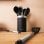 Küchenutensil Cecotec 01185 9-teilig Edelstahlgriff TPR Soft Touch Schwarz