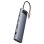 Hub Baseus 10 puertos 5000 Mbit/s StarJoy USB-C HDMI RJ-45 VGA SD MicroSD Audio 60 Hz