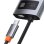 Dock USB-C Baseus Metal Gleam 100W 4K Ultra HD Ethernet 1000Mbps Gris
