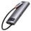 Dock USB-C Baseus Metal Gleam 100W 4K Ultra HD Ethernet 1000Mbps Gris