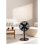 Ventilador Create motor 100% cobre 3 velocidades oscilante altura regulable seguridad