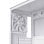 Einarex PULSE P100 Core White Torre ATX Frente em Malha e Painel em Vidro Temperado Branca