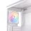 Einarex PULSE PM400 RGB White Torre Micro-ATX Compacta com Frontal Madeira