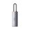 Hub USB-C Baseus WKWG020013 3xUSB 3.0 HDMI 4K 100W PD Aluminio Gris Compacto