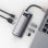Hub USB-C Baseus WKWG020013 3xUSB 3.0 HDMI 4K 100W PD Aluminio Gris Compacto